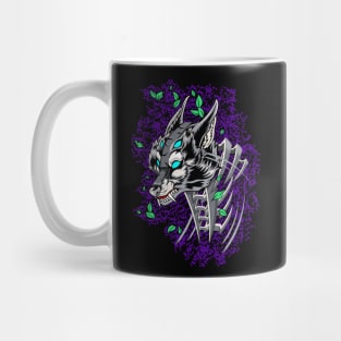 Ragging Wolves in Black Mug